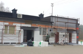 Budynek OSP w Szczepocicach w trakcie remontu 