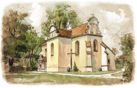 Kościół parafialny w Strzałkowie - rysunek 