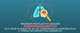 Plakat informujący o szczepieniach przeciwko pneumokokom 