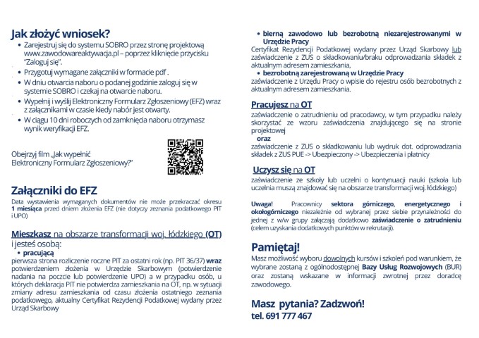 JAK ZOY WNIOSEK 1Zarejestruj si do systemu SOBRO przez stron projektow wwwzawodowareaktywacjapl poprzez kliknicie przycisku Zaloguj si 2Przygotuj wymagane zaczniki w formacie 2 Mae