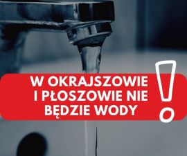 Kolorowa grafika informująca o braku wody