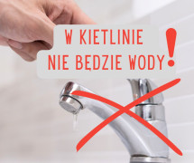 Grafika informująca o braku wody