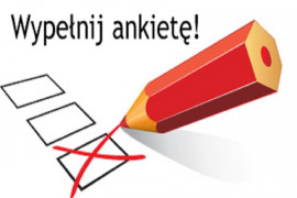 Plansza z napisem wypełnij ankietę