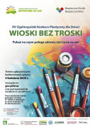 Kolorowy plakat - widoczne pędzelki i farby plakatowe 