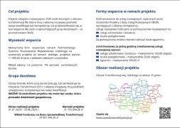 Informacje dot. projektu "Zawodowa reaktywacja" 