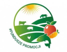 Okrągłe zielone logo dotyczące funduszy promocji 