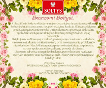 Kolorowy plakat - widoczne litery i kwiaty