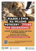 Plakat informacyjny dotyczący wydobycia kopalin 