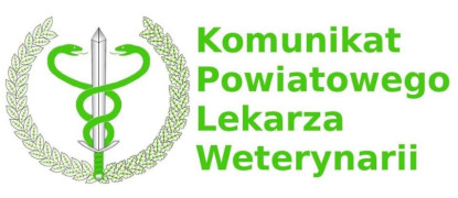Plakat informacyjny. Widoczne logo Inspekcji Weterynaryjnej