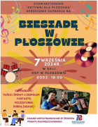 Plakat informujący o biesiadzie w Płoszowie 