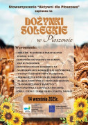 Plakat informacyjny dot. dożynek w Płoszowie 