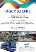 Kolorowy plakat informujący o wycieczce 