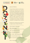 Plakat dot. Dożynek Województwa Łódzkiego w Spale 