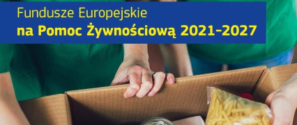 Plakat informujący o wydawaniu żywności 