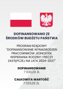 Grafika informacyjna dot. dofinansowania ze środków budżetu państwa 