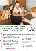 Plakat informacyjny dot. pracownika socjalnego 
