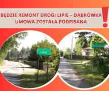 Grafika informacyjna: widoczne dwa odcinki drogi oraz napisy