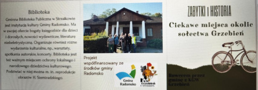 Kolorowe zdjęcia i tekst - fragment broszury informacyjnej 