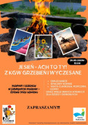Kolorowy plakat informujący o jesiennym pikniku 