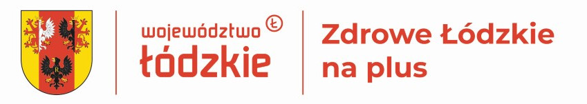 Baner z napisem: Województwo Łódzkie, Zdrowe Łódzkie na plus