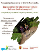 Plakat zachęcający do udziału w marszu Nordic Walking 