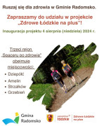 Plakat zachęcający do udziału w marszu Nordic Walking 