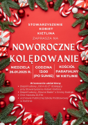 Plakat informujący o Noworocznym Kolędowaniu 