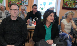 Uczestnicy spotkania literackiego 