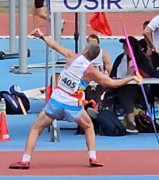 Piotr Płoskoński podczas zawodów