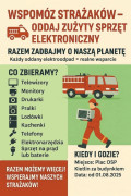 Kolorowy plakat informacyjny dot. zbiórki elektrośmieci 