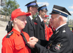 Moment odznaczania druha