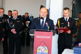 Mężczyzna podczas przemówienia 