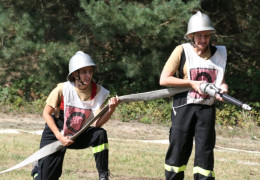 Strażacy podczas zawodów