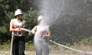 Strażacy podczas zawodów 