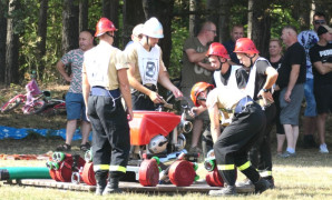 Strażacy podczas zawodów 