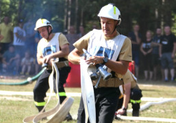 Strażacy podczas zawodów 