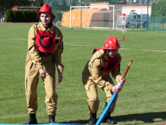 Druhny podczas zawodów sprawnościowych OSP