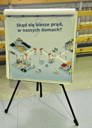 Kolorowa tablica na metalowych nóżkach 