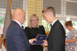 Moment wręczania nagród