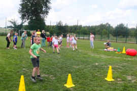 Chłopiec podczas zawodów sportowych 