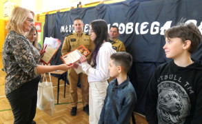 Moment wręczania nagród 
