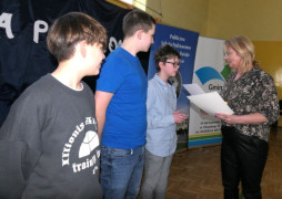Moment wręczania nagród