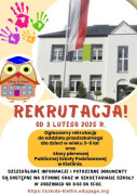 Plakat informacyjny dot. rekrutacji do szkół