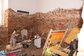Pomieszczenie zniszczone w wyniku powodzi 
